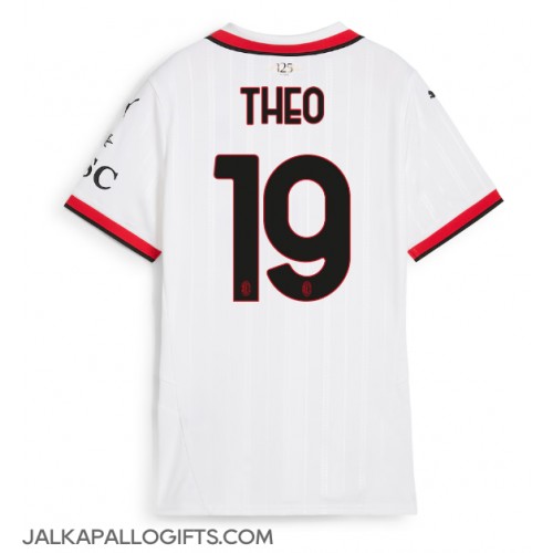 AC Milan Theo Hernandez #19 Vieraspaita Naiset 2024-25 Lyhythihainen